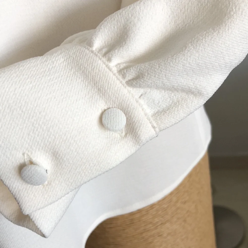 SEZANE Cream-white shirt Size 36 - Picture 7 of 11